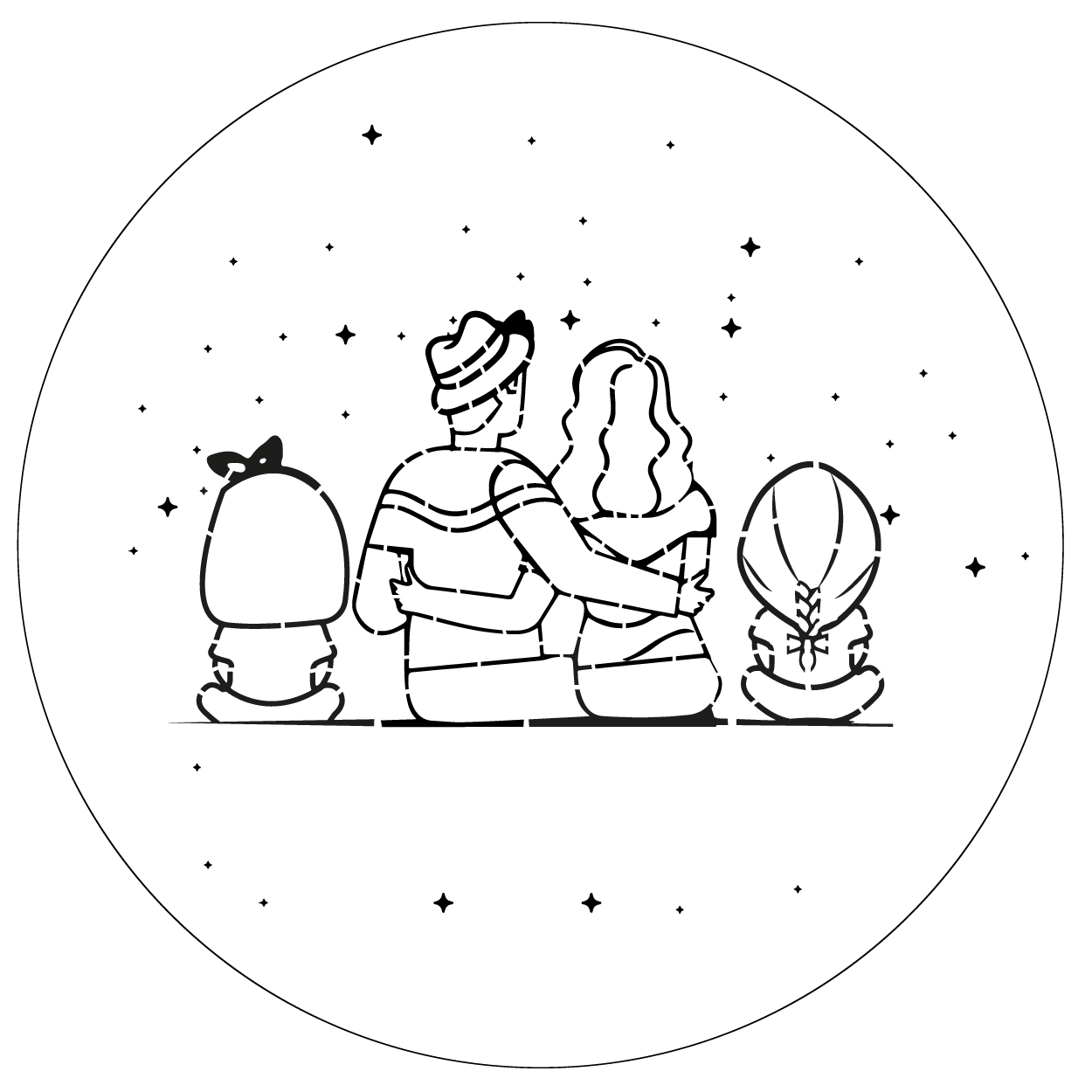 Lampă personalizată Familie