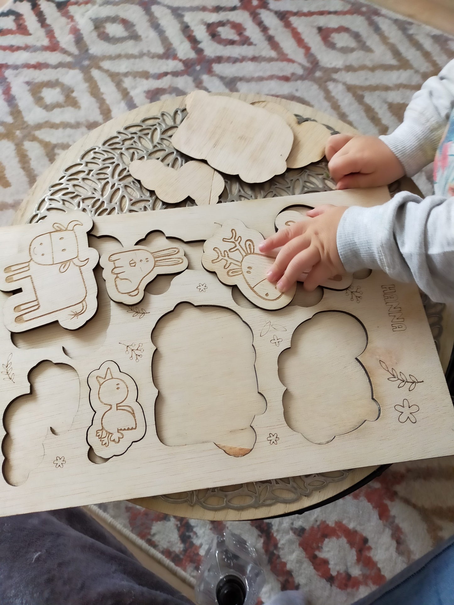 Puzzle din lemn cu Animale