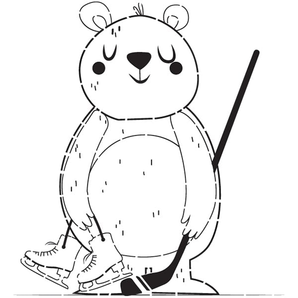 hockey bear